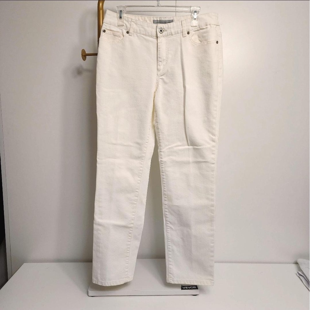 XXL Chico's 1.5 Regular Platinum White Jeans, Size XXL